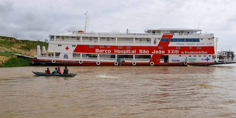 Na sua quinta expedição de saúde, o Barco Hospital São João XXIII realizou dois partos, um feito inédito para a unidade fluvial que atua através de parceria entre a Secretaria de Estado de Saúde (SES-AM) e a Associação e Fraternidade São Francisco de Assis na Providência de Deus.